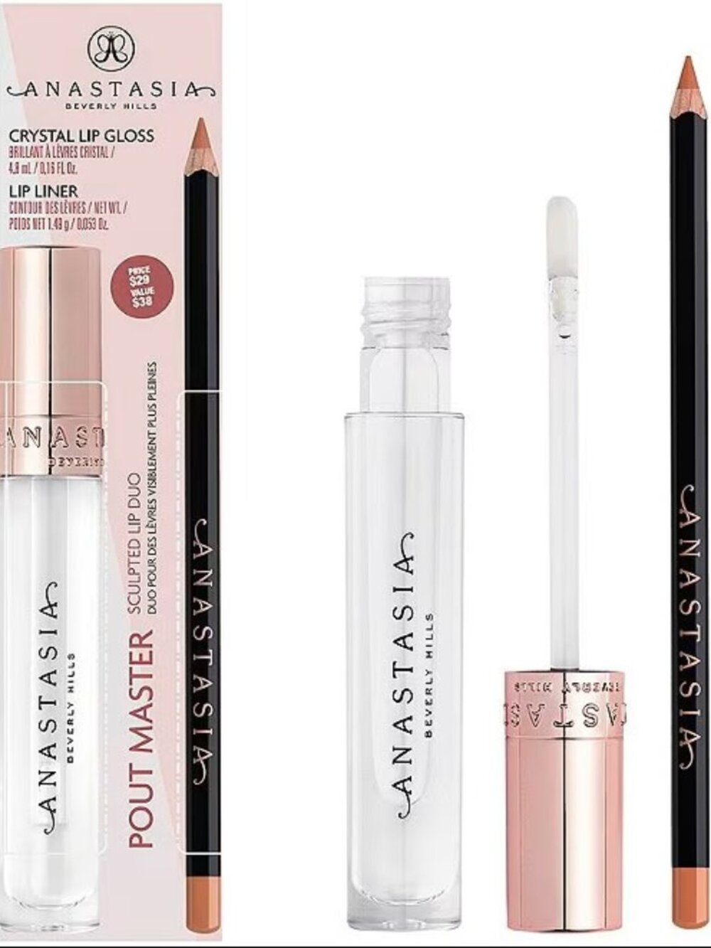 NEW Anastasia Beverly Hills Pout Master Sculpted Lip Duo Warm Taupe